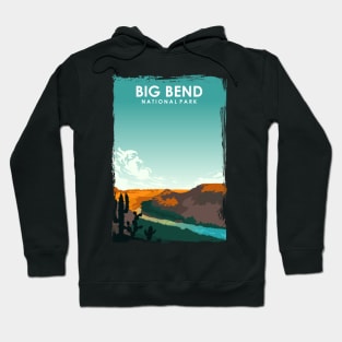 Big Bend National Park Travel Poster Hoodie